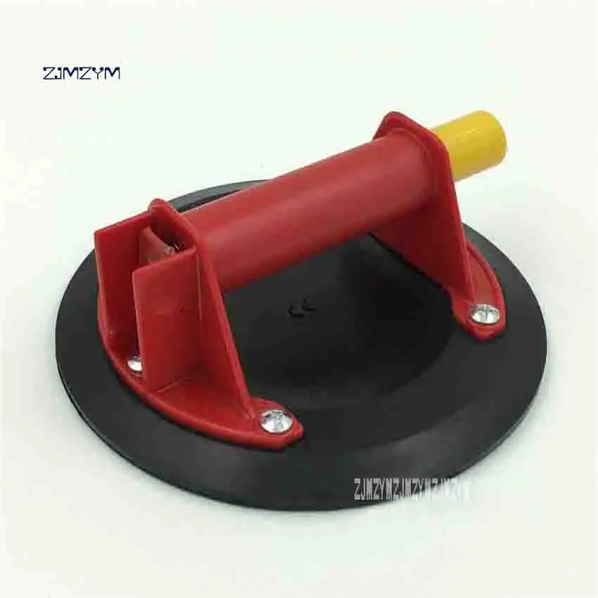 New Arrival Hand Pump Glass Single Claw Sucker Red ABS Plastic Handle Sucker 206mm Diameter Used For Suction Flat Glass