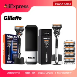 Men Razor Gillette Fusion 5 ProGlide Series Manual Razor Flexball Tech 5-layer Nanoblade Smooth Shaving Gift Box Men's Shaver