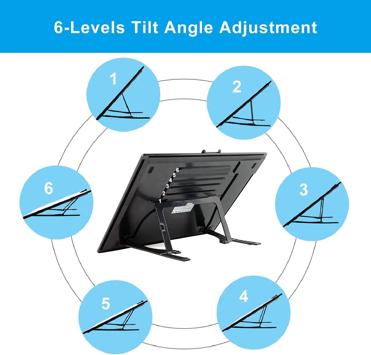 A3 LED Light Pad with Carry Bag, Wireless Rechargeable Light Board with Stand and Top Magnetic Clip 3 Colors Stepless Dimmable 6 Levels Brightness Light Box for Diamond Painting Weeding Vinyl