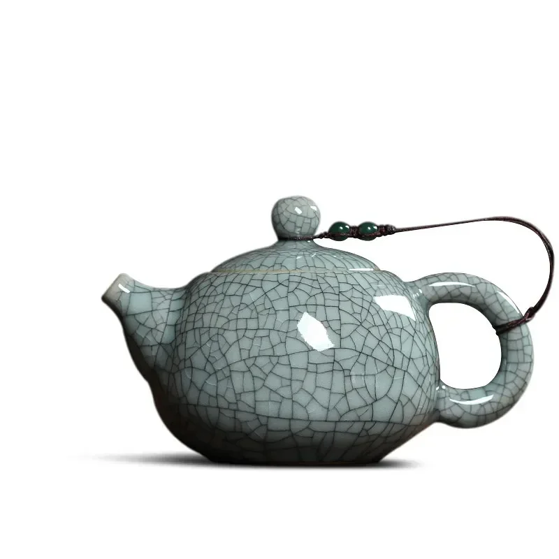Tea Set Crackle Glaze Ge Kiln Longquan Celadon Ceramic Chinese Teapot Creative Porcelain Yixing Clay Antique Tea Pot Kettle