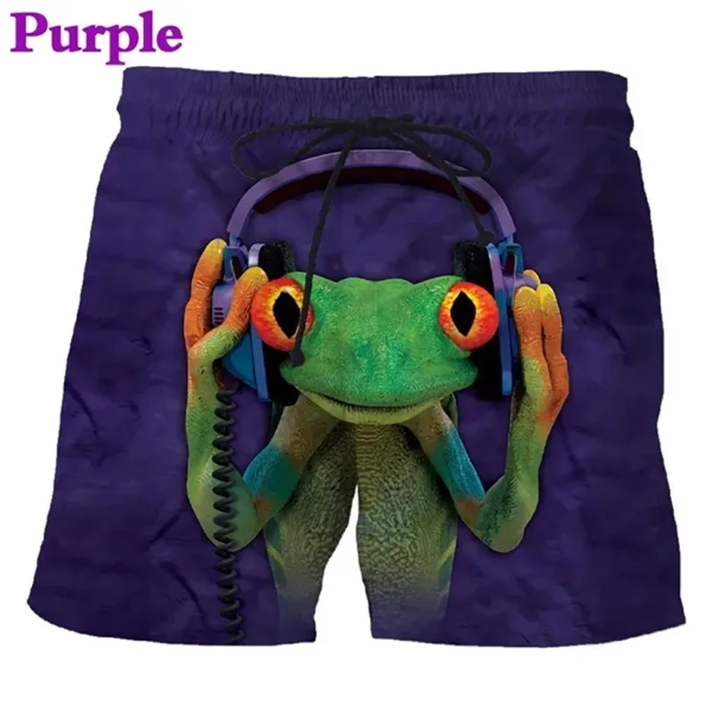 Summer Casual Animal Pattern Board Shorts For Men 3D Printed Men's Beach Shorts Streetwear Cute Funny Animal Shorts Hombre