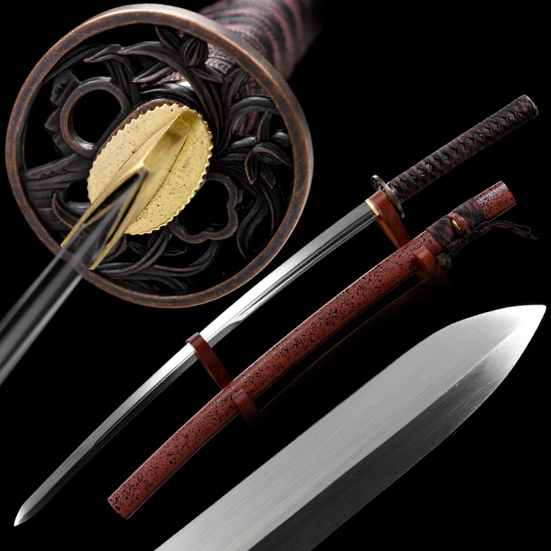 Function Chinese Tang Sword 1060 Steel Bo-Hi Blade Real Handmade Full Tang Ready for Training Battle Kongfu Catana