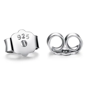 20 قطعة/المجموعة/المجموعة المعادن S925 الفضة اللون القرط ظهورهم السنانير سدادات الأذن آخر المكسرات اكسسوارات لصنع أقراط Diy بها بنفسك بالجملة