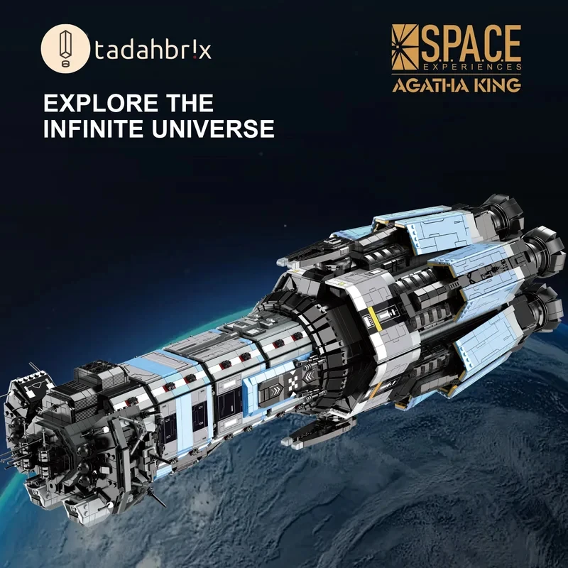 

6778PCS Agatha King Battleship Building Blocks Creative Space Shuttle Model Bricks Desktop Decoration Toy For Kids Holiday Gifts