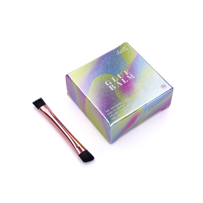 1 セットまつげ固定接着剤ラッシュリフト接着剤固体ゲル非刺激性香りのよい眉毛接着剤リフティングまつげバームメイクアップツール 12 グラム