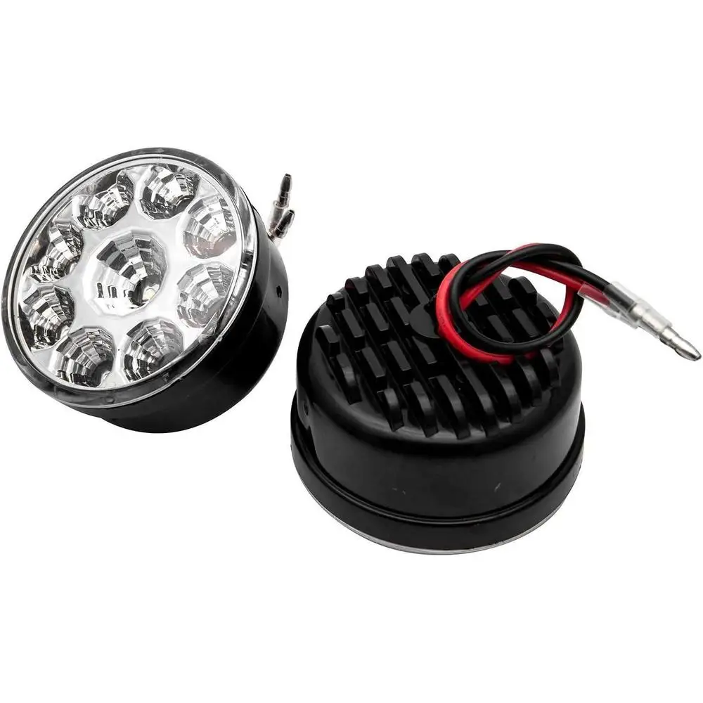 DC 12V White Light fit for most vehicles Round Daytime Running Light