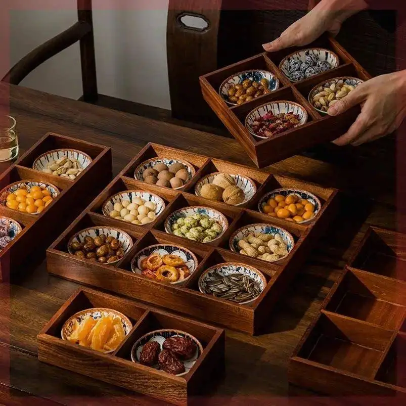 retro-colored-wooden-plate-nine-grids-household-tray-four-grids-snack-dried-fruit-plate-high-end-tea-room-private-club-dim-su