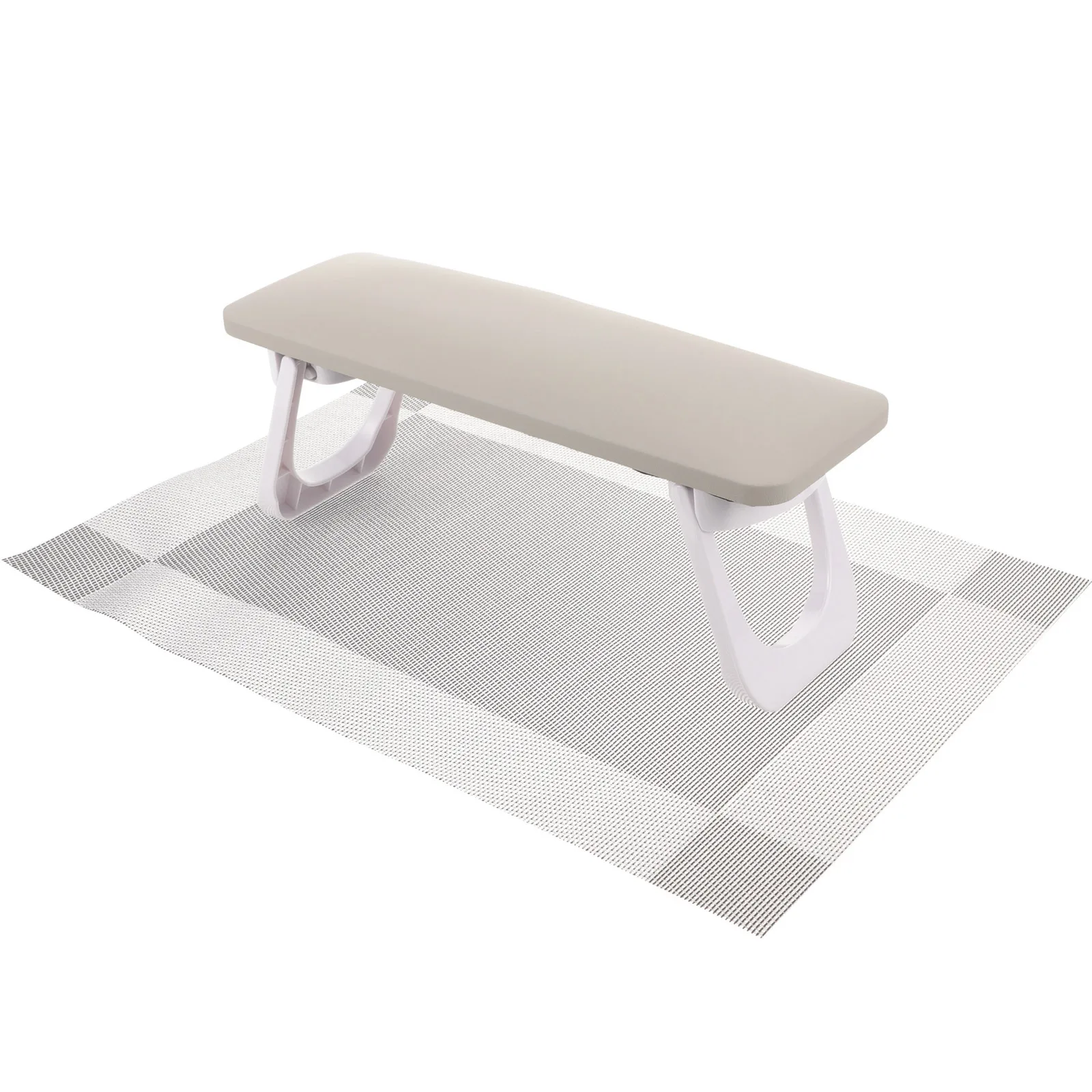 1 قطعة مسند اليد للأظافر للتقليم دعم الذراع خفيف الوزن مع مساحة تخزين الأدوات تصميم مريح لصالونات التجميل للاستخدام المنزلي للأظافر