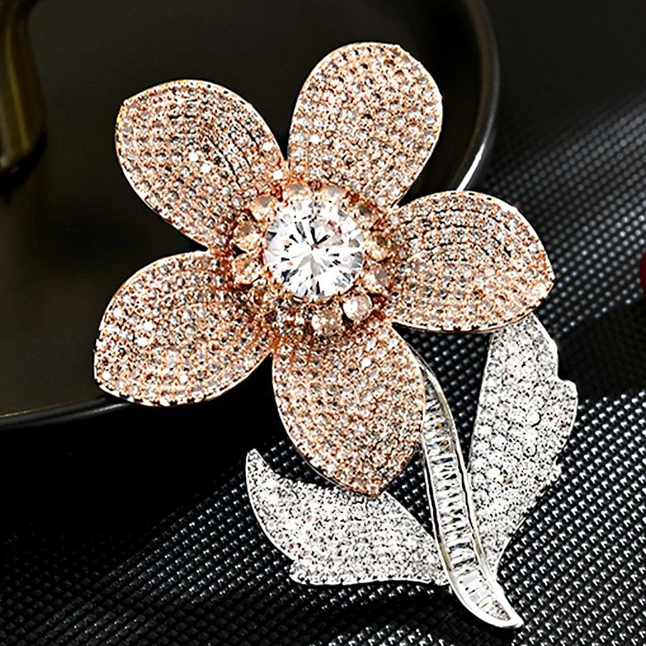 

Новые супер сверкающие броши в стиле ретро с микроинкрустацией цирконом и подсолнухом для женщин, элегантное пальто, булавка для костюма, модные аксессуары для вечеринок