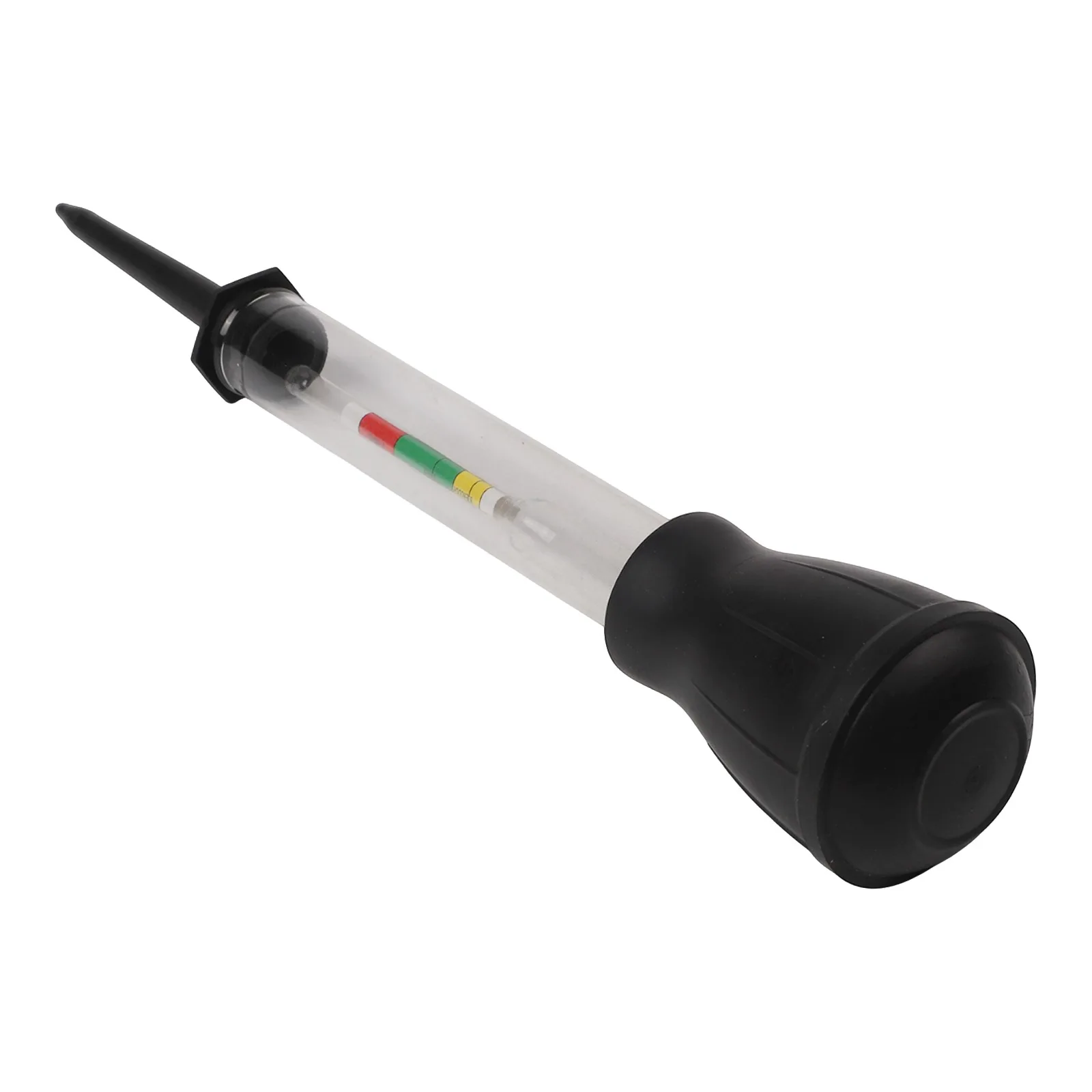 Car Battery Density Tester Hydrometer 1.10-1.30 Range Glass Rubber Red Black Electrohydraulic Meter For Acid Alkaline Solution C