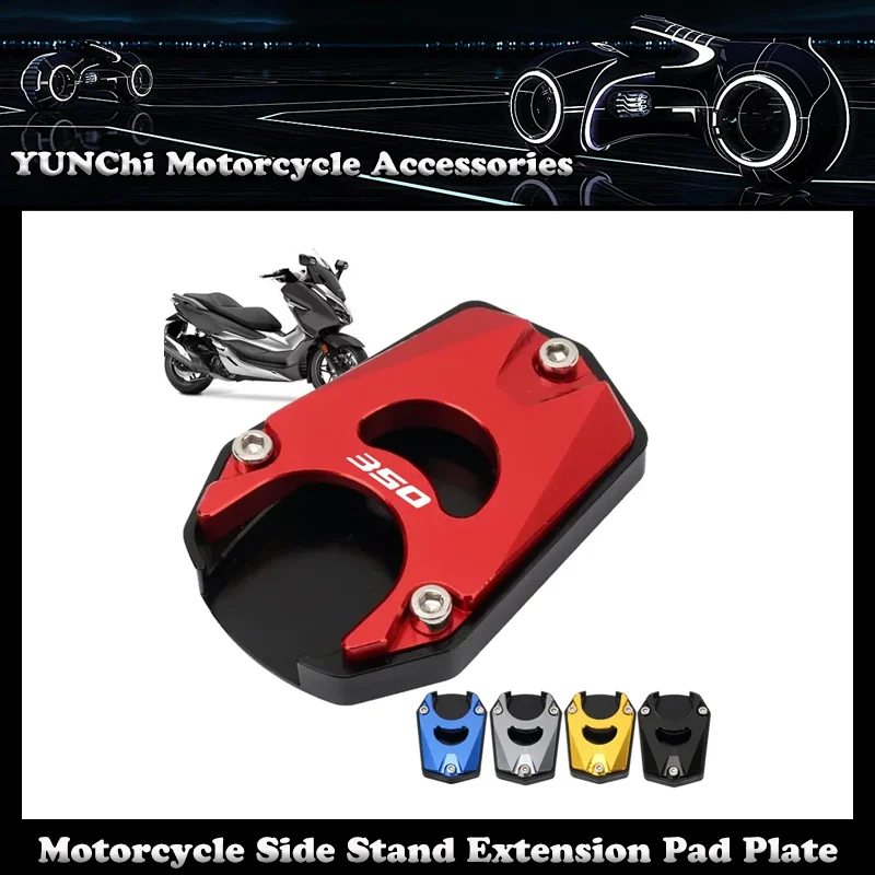 

Motorcycle CNC Kickstand Foot Side Stand Extension Pad Plate Bracket For HONDA Forza 350 NSS 350 FORZA350 NSS350 2021-2023