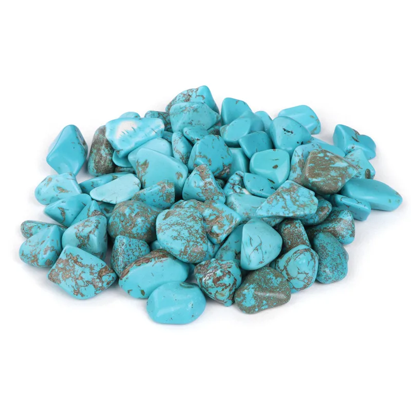 Natural Turquoises Gravel Specimen Size Irregular Tumbled Stones Reiki Healing Stone Mineral Aquarium Landscaping Decor