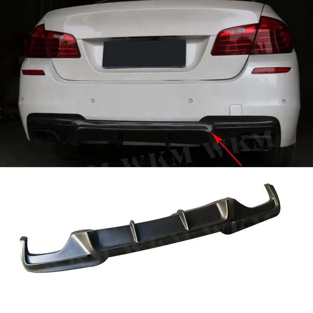 Carbon Fiber Rear Diffuser For BMW 5 Series F10 M5 M Tech Sedan Sport 2012-2016 FRP Car Rear Bumper Lip Diffuser Spoiler