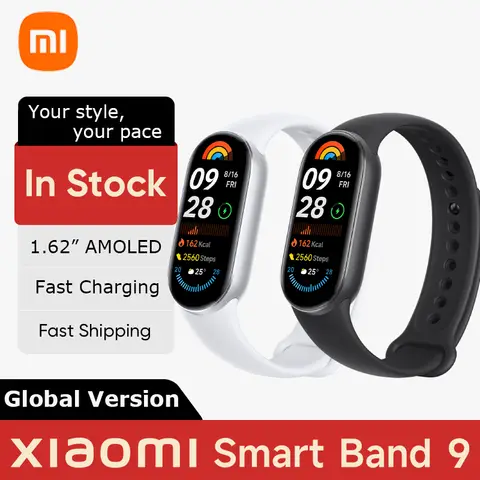 글로벌 버전 Xiaomi 스마트 밴드 9 스마트 팔찌 Mi Band 9 스마트 팔찌 1.62 AMOLED 화면 건강 모니터링 21일 배터리 글로벌 버전 Xiaomi 스마트 밴드 9 스마트 팔찌 Mi Band 9 스마트 팔찌 1.62 AMOLED 화면 건강 모니터링 21일 배터리