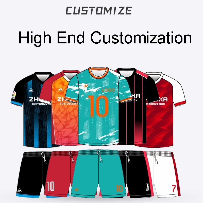 10 sets Custom Jersey Men's Soccer Jersey Number Name Logo Short Sleeve National Team Jersey Men's Cup Football Set Sports Adult