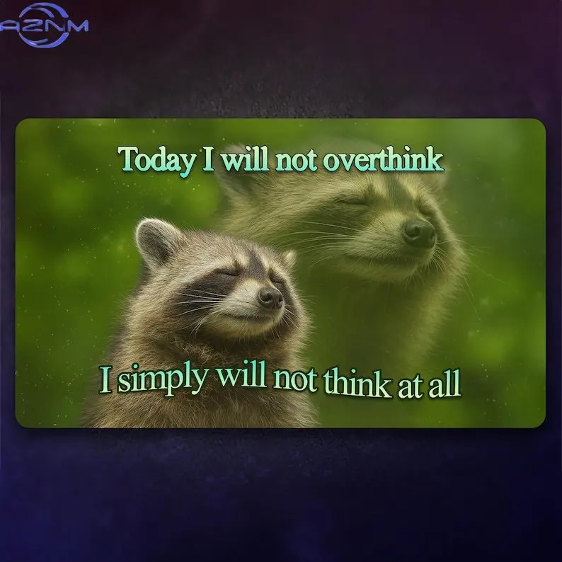 Funny Cute Raccoon Card Playmat Large office mouse pad Game Mats Tabletop for MTG/TCG Card Battle Commander Deck Gaming Desk Mat