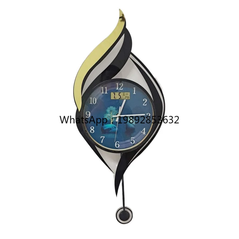 

LYY Living Room Decorative Wall Clock Bedroom Study Wall Hanging Light Luxury Creative Home Art Clock Simple Fashion Restaurant