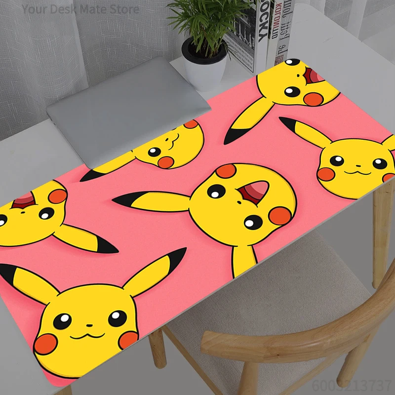 Computer Mouse Pad Pokemon Pikachu Gaming MousePad Large Mouse pad Gamer keyboard pad XXL PC Desk Mat tapis souris