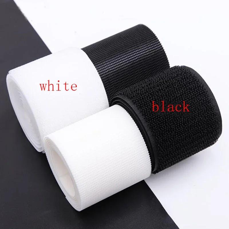 High Quality Strong Non-Adhesive Hook Loop Fastener Tape Strip 20/25/30/50/100MM Nylon Sticker Adhesive for Sewing DIY No Glue