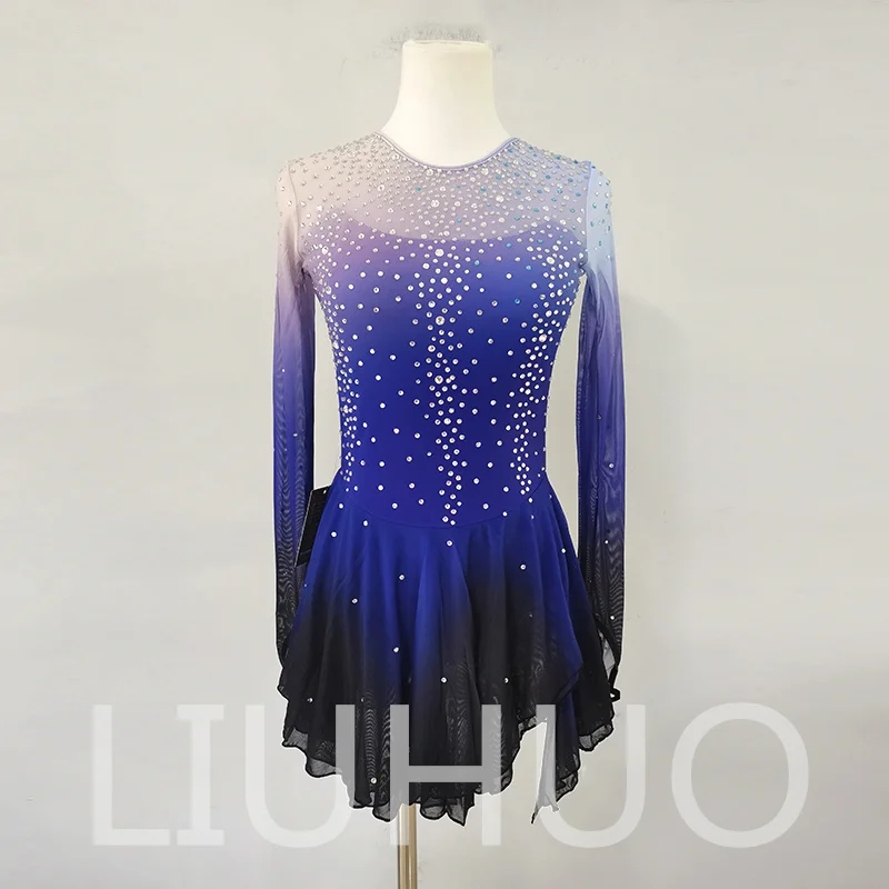 

LIUHUO Ice Figure Skating Dress Girls Women Teens Stretchy Spandex Competition Wholesale