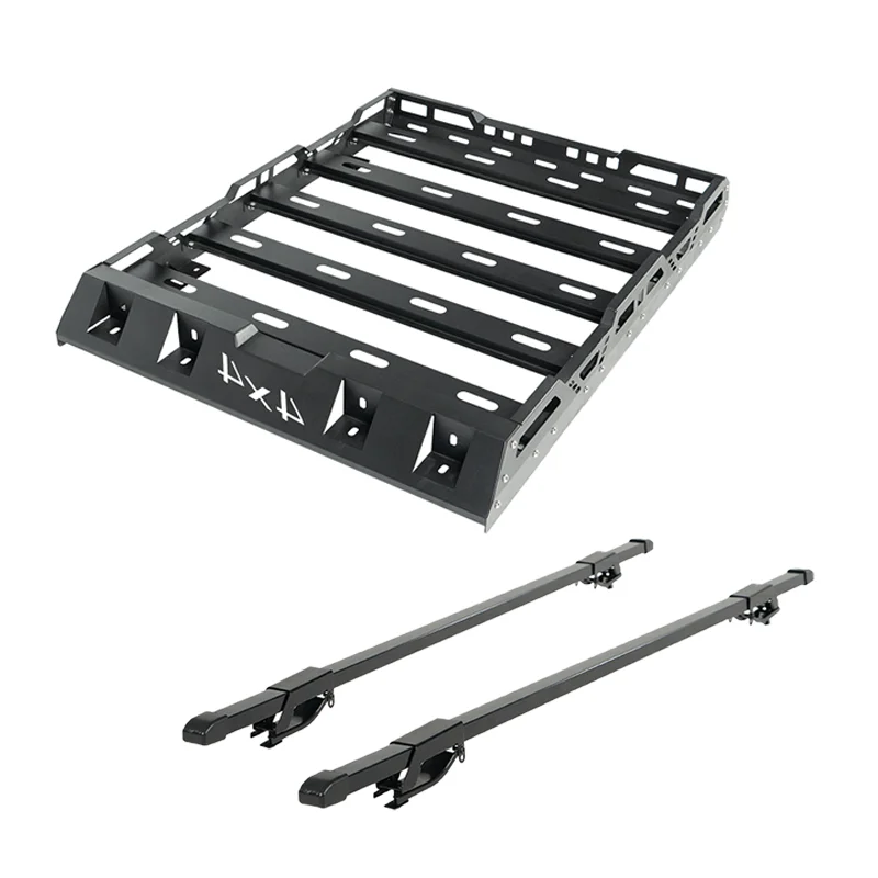 

Wholesale steel alloy luggage carrier roof rack 4x4 1.2 mm thickness steel roof rack for F-150 F-250 F-350 F-450 REVO