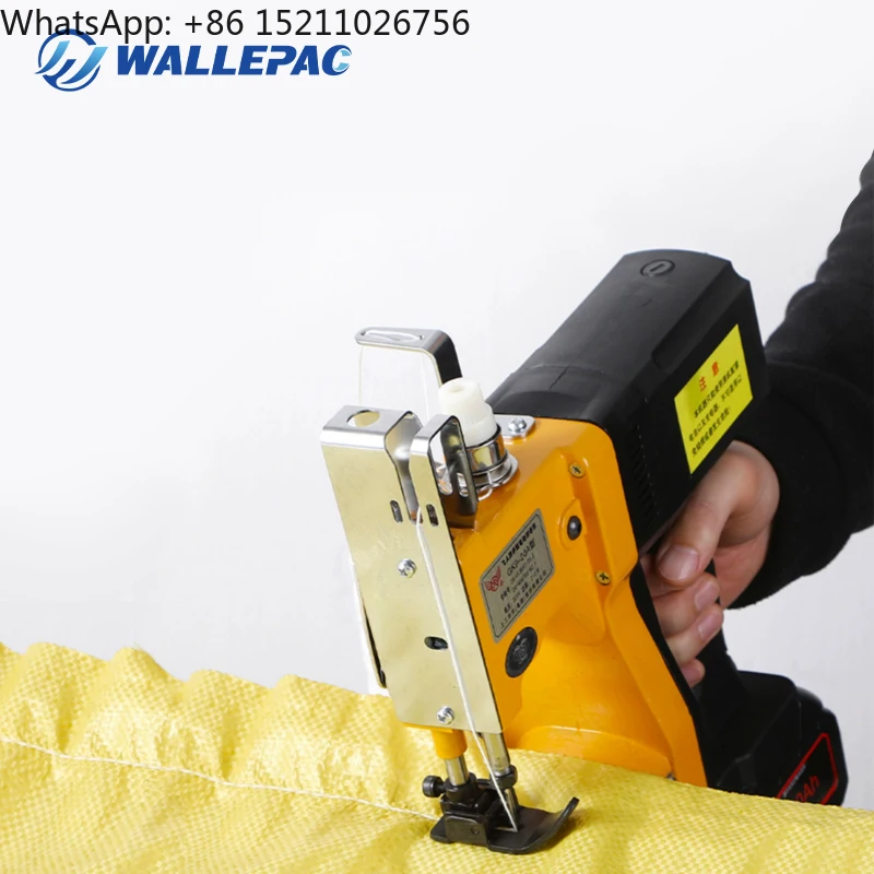 Wallepac Woven Bag Sewing Machine Industrial Electric Hand  Closer Cordless Closing Stitcher   Sewer Packing