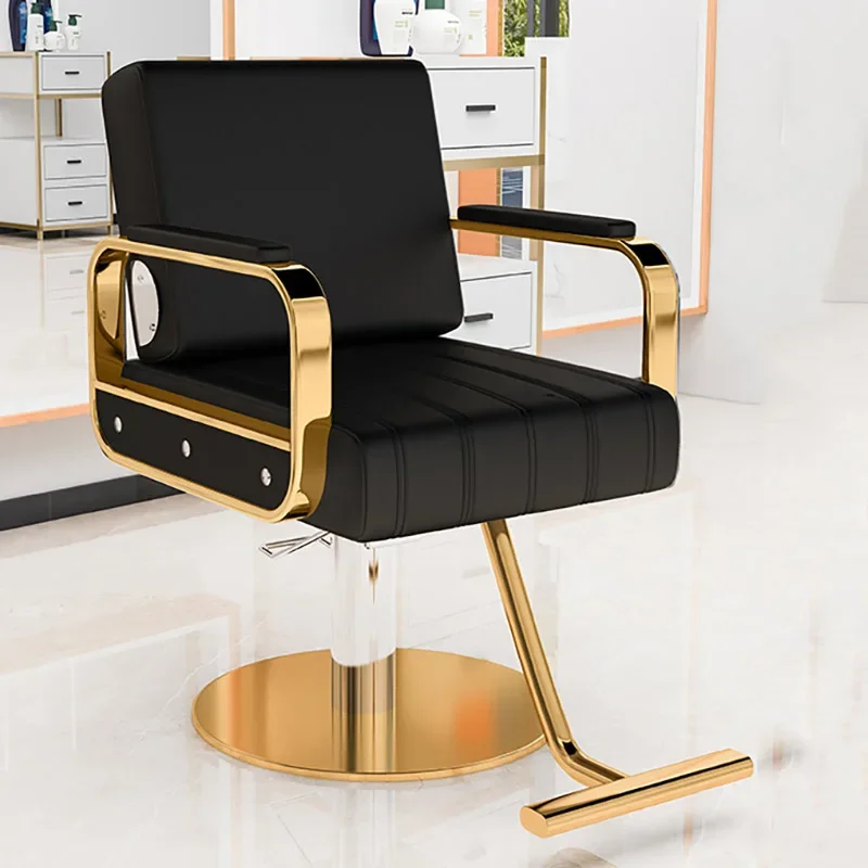 

Luxury Trendy Barber Chair Modern Professional Simple Nordic Salon Chair Design Esthetics Cadeira Barbeiro Commercial Furniture