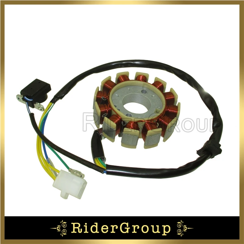 اشتعال مغناطيسي ثابت ل GY6 ، 12 لفائف ، دراجة نارية ، أجزاء مركبة ، 125cc ، 150cc