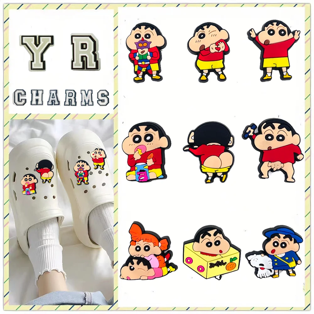 MINISO 1pcs Japanese anime series shoe Charms clogs Aceessories for Sandals pins Decorate girls kid Gifts