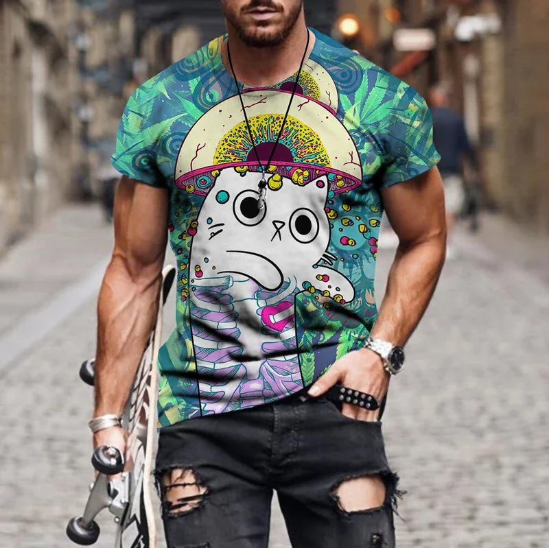 Men's Texaco Motor Oil Print T-Shirt Retro Vintage Crew Neck Short Sleeve Casual Streetwear Breathable Tee for Men