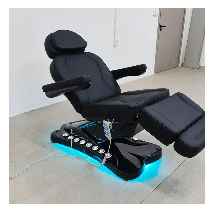 2026 Cheap Black Electric 3/4 Motor Aesthetic Reclining Medical Examination Tattoo Chair Spa Massage Table Cosmetic Facial Beaut
