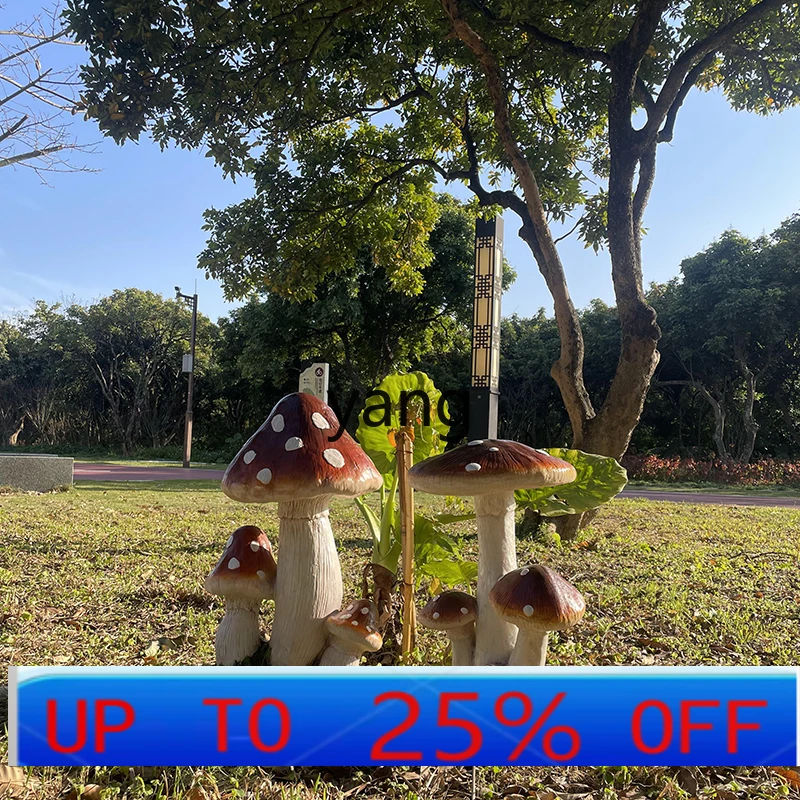 

Lhh Garden Greening Landscape Simulation Mushroom Pastoral Style Ornament Park Garden Decoration