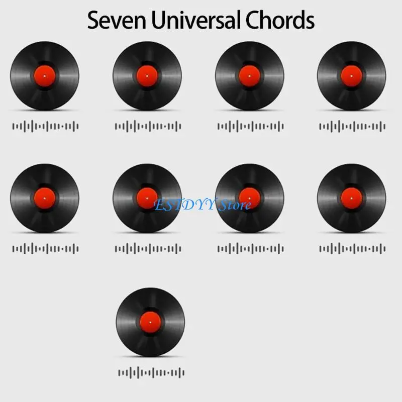 

G6DE Instants Chord Guide Learning Tool Guitar Chord Trainer Guitar Presser For Ukulele Player Reduces Finger Fatigue