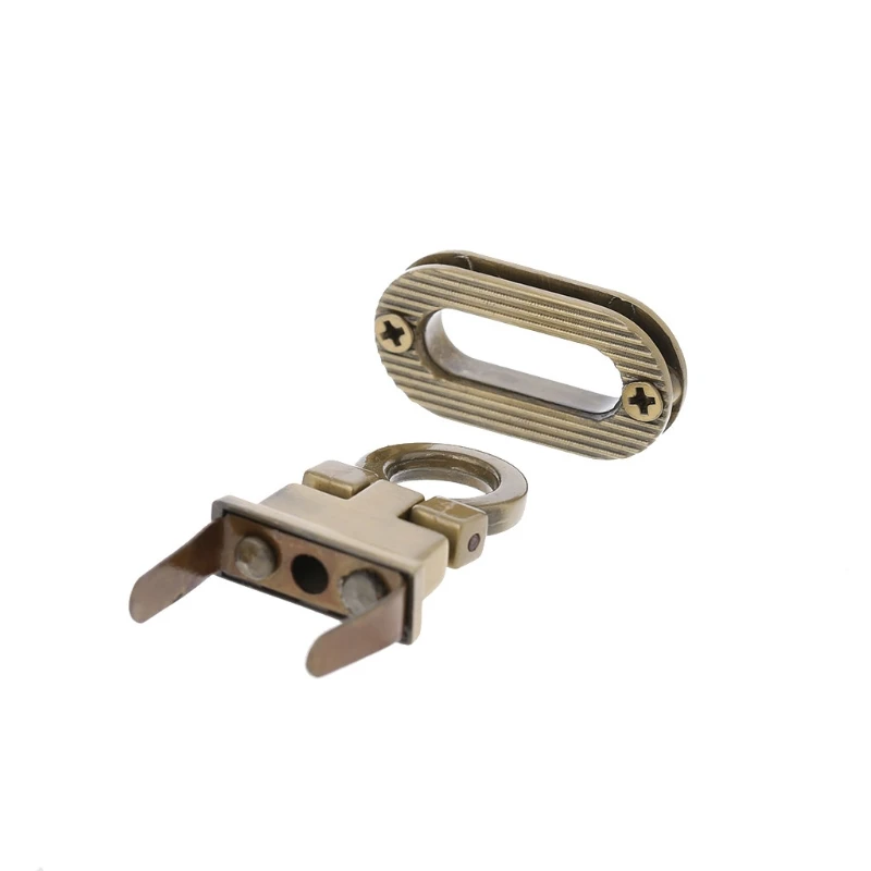 E74B Nieuwe metalen sluiting Turn Lock Twist Lock voor doe-het-zelf handtas Craft Bag Purse Hardware