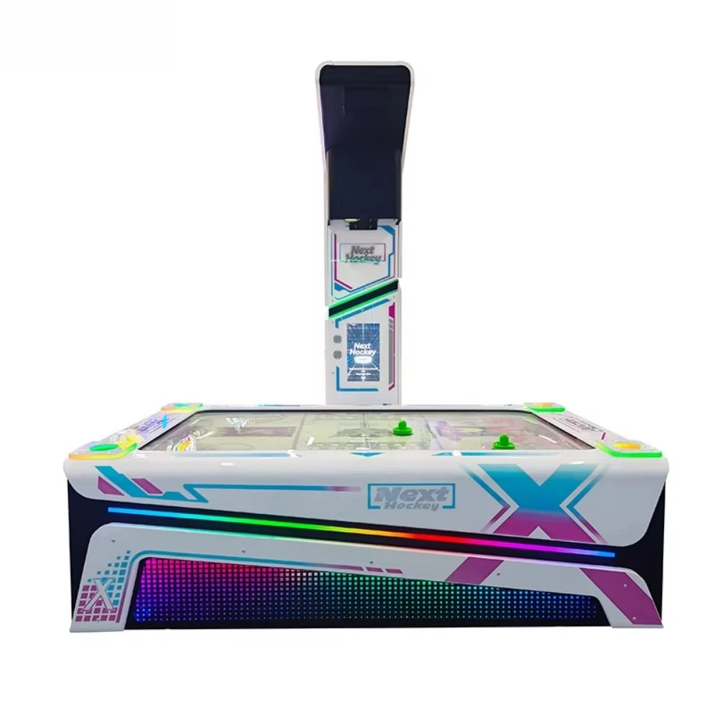 SOURE Interactive Air Hockey Table with LED Video Display Scoreboard Coin Op Sports Arcade Machine for Shopping Mall Game Zone view 3