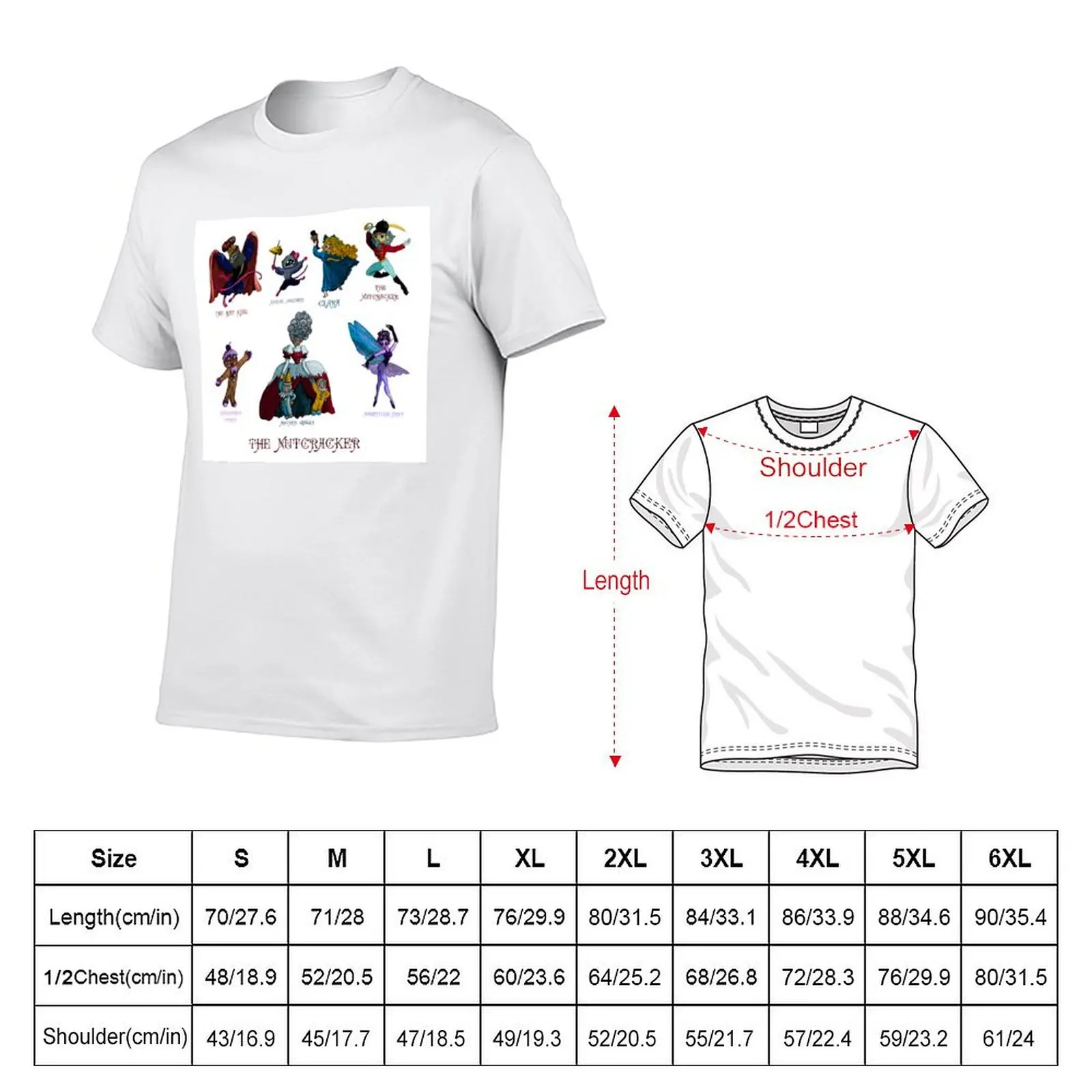 The Nutcracker Poster T-Shirt Plus Size Solid Color T-Shirt