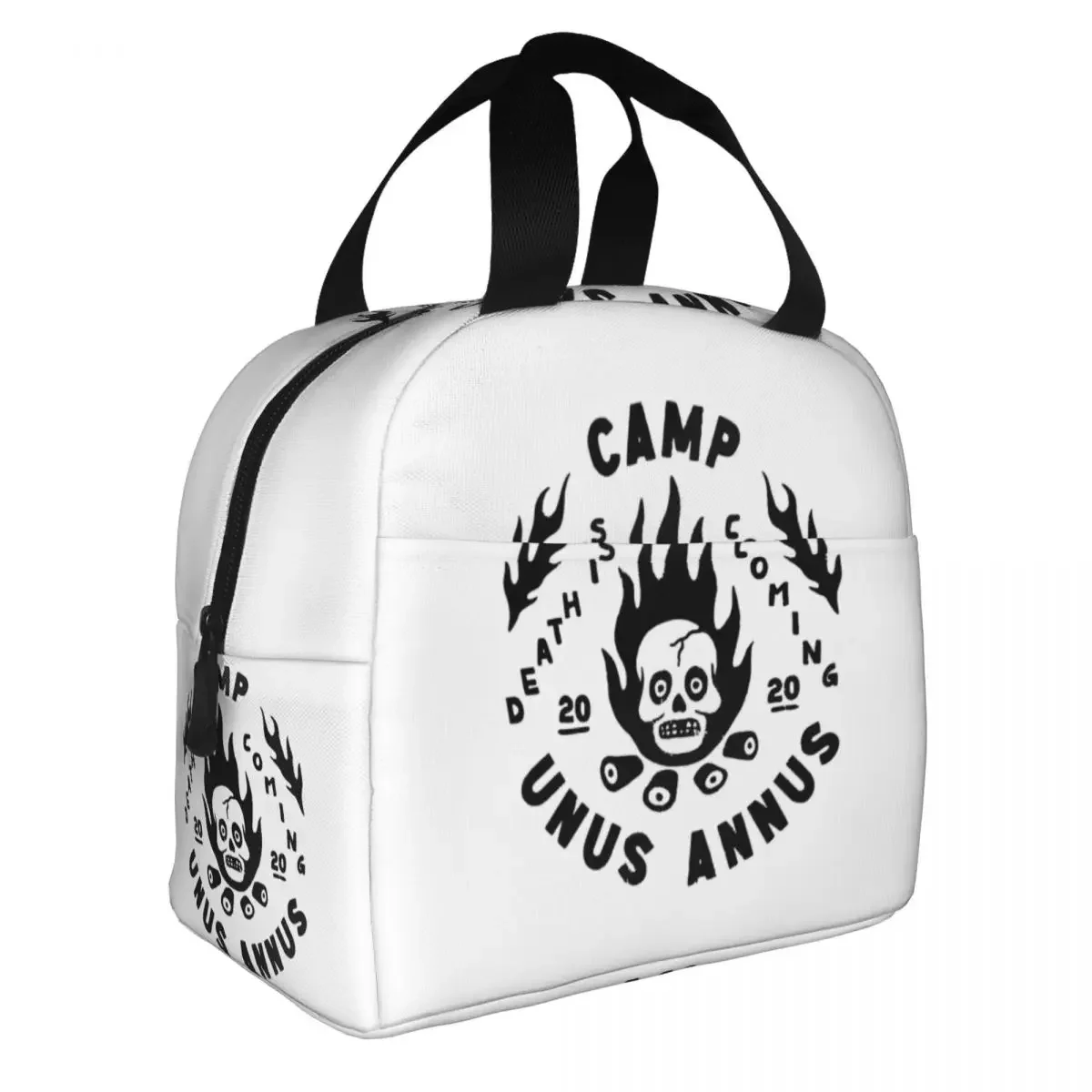 Camp Unus Annus Logo Insulated Lunch Bag for Women Memento Mori Ethan Markiplier Mark Warm Cooler Thermal Lunch Tote Box