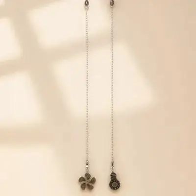 

2pcs Pendant Pull Chain for Ceiling Fans Lamps Zinc Alloy Durable Long Lasting Replacement Decorative Beaded Ball