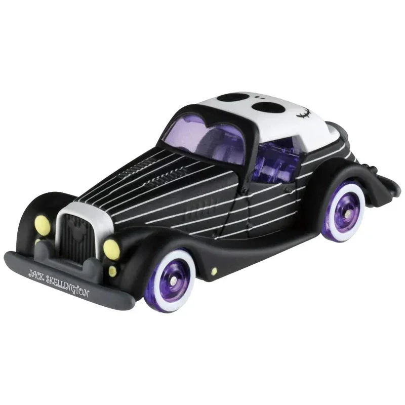 Takara tomy disney brinquedo liga fundida modelo de carro menina brinquedo decoração crânio jack carro clássico, presente das crianças presente do feriado