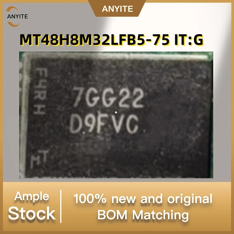 

New 5Pcs/LOT MT48H8M32LFB5-75 IT:G MT48H8M32LFB5-75 MT48H8M32LFB5 MT48H8M32 D9FVC BGA