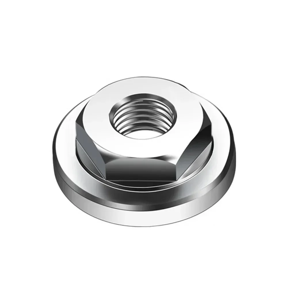 

Eeatop 1Pc M14 Hexagon Flange Nut For Angle Grinder Disc Quick Change Locking Flange Nut Quick Release Power Tools Accessories