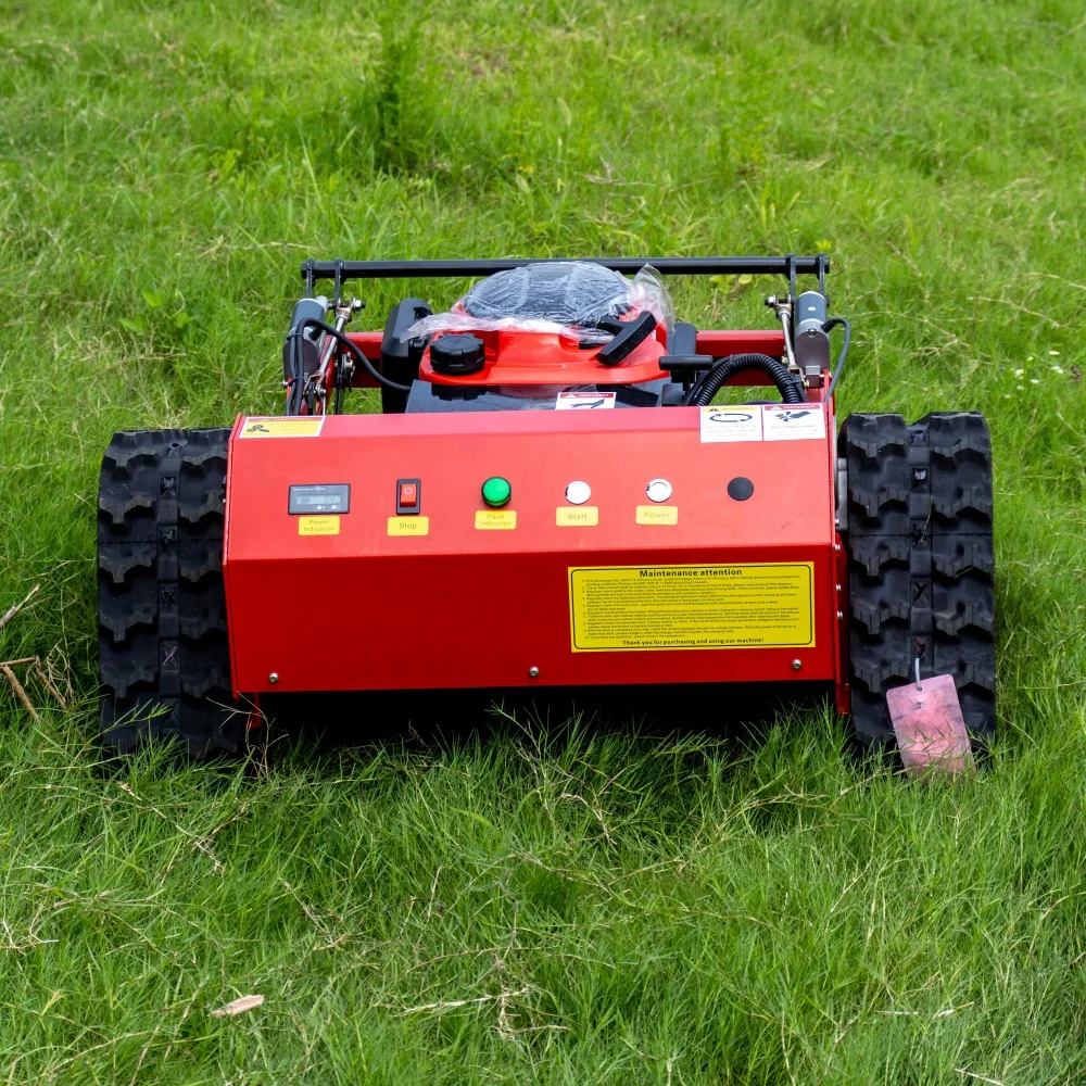 

Hot Sale Farm Use Small Grass Cutter Robotic Lawn Mower Agriculture Cordless Crawler Remote Control Lawn Mowers