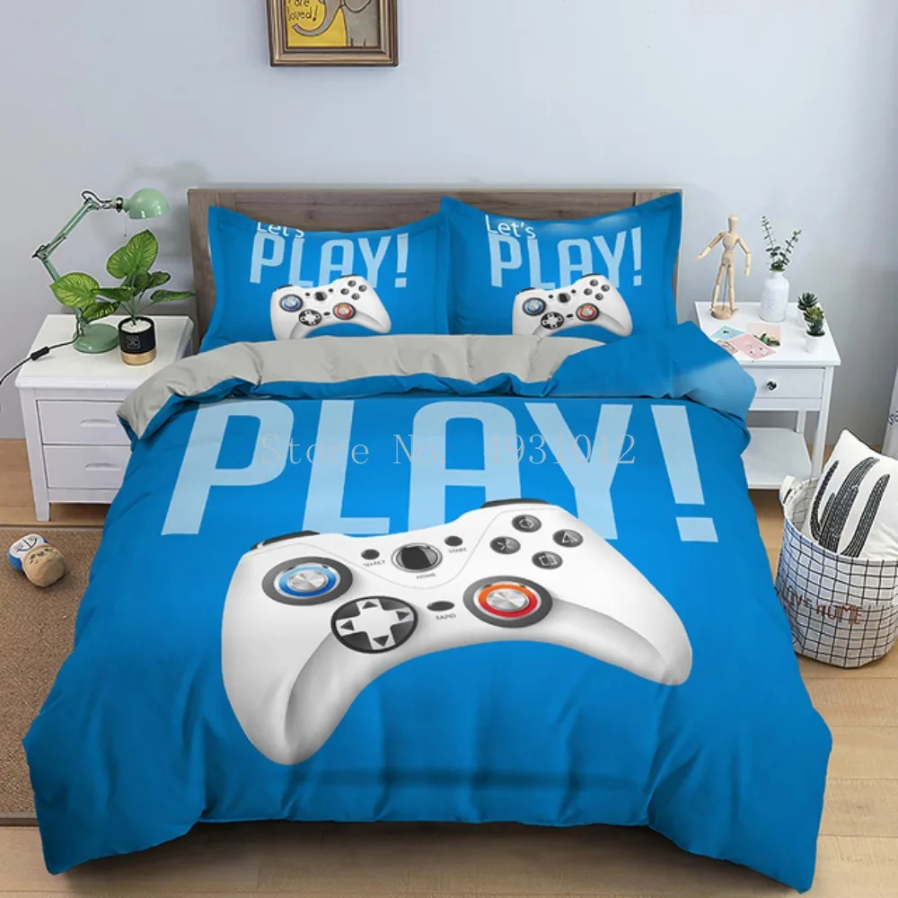 Game Handle Bedding Set Luxury Duvet Cover With Pillowcase Quilt Cover Queen King Bedding Cartoons Kids Boys Bed Cover Set