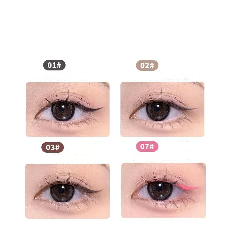 FLORTTE – Eyeliner liquide coloré, imperméable, longue durée, naturel, lisse, couché, ver à soie, séchage rapide, maquillage pour les yeux, cosmétiques