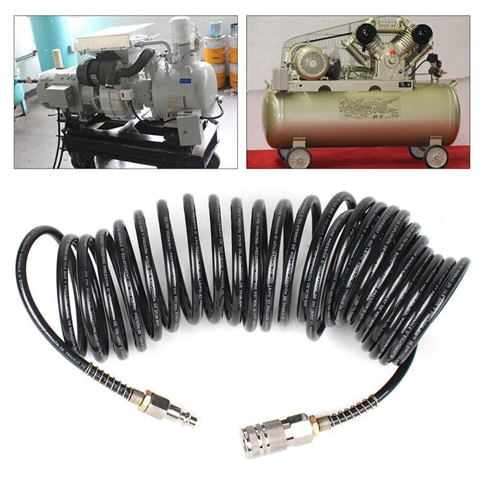 Flexible Black Air Compressor Hose Line For Quick Connection & Durability In 2024 Hot Sale Brand New And High Quality Discount