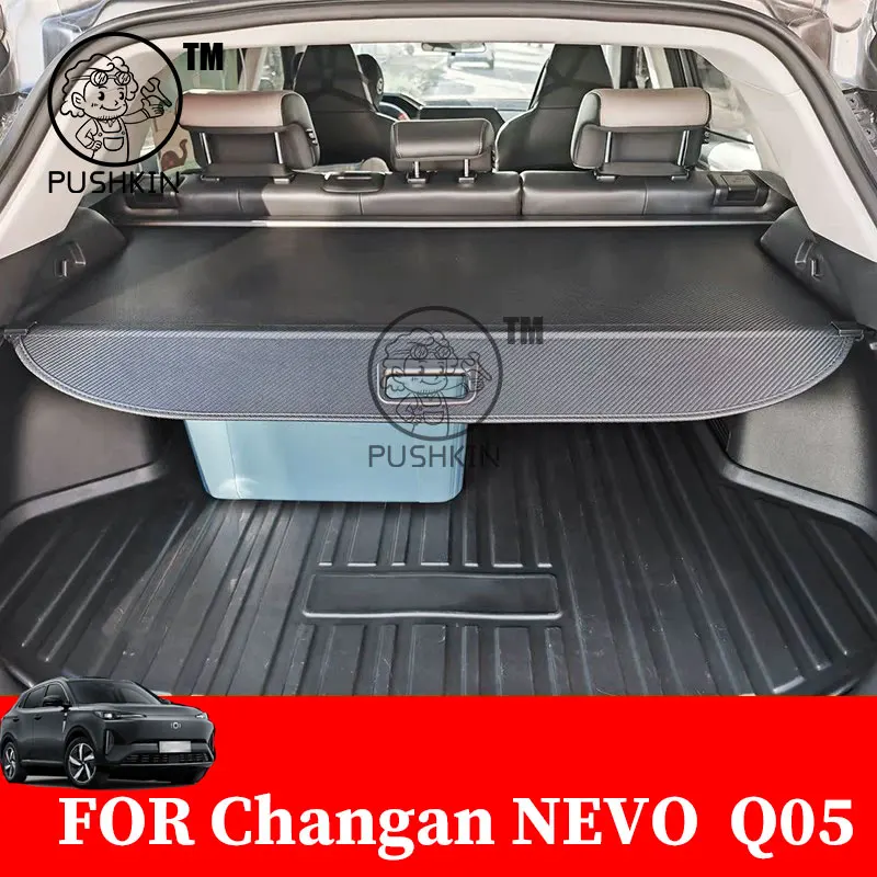 

For Changan Nevo Q05 2025 2024 Car Trunk Bracket Storage Curtain Rear Partition Retractable Interior Car Accessories