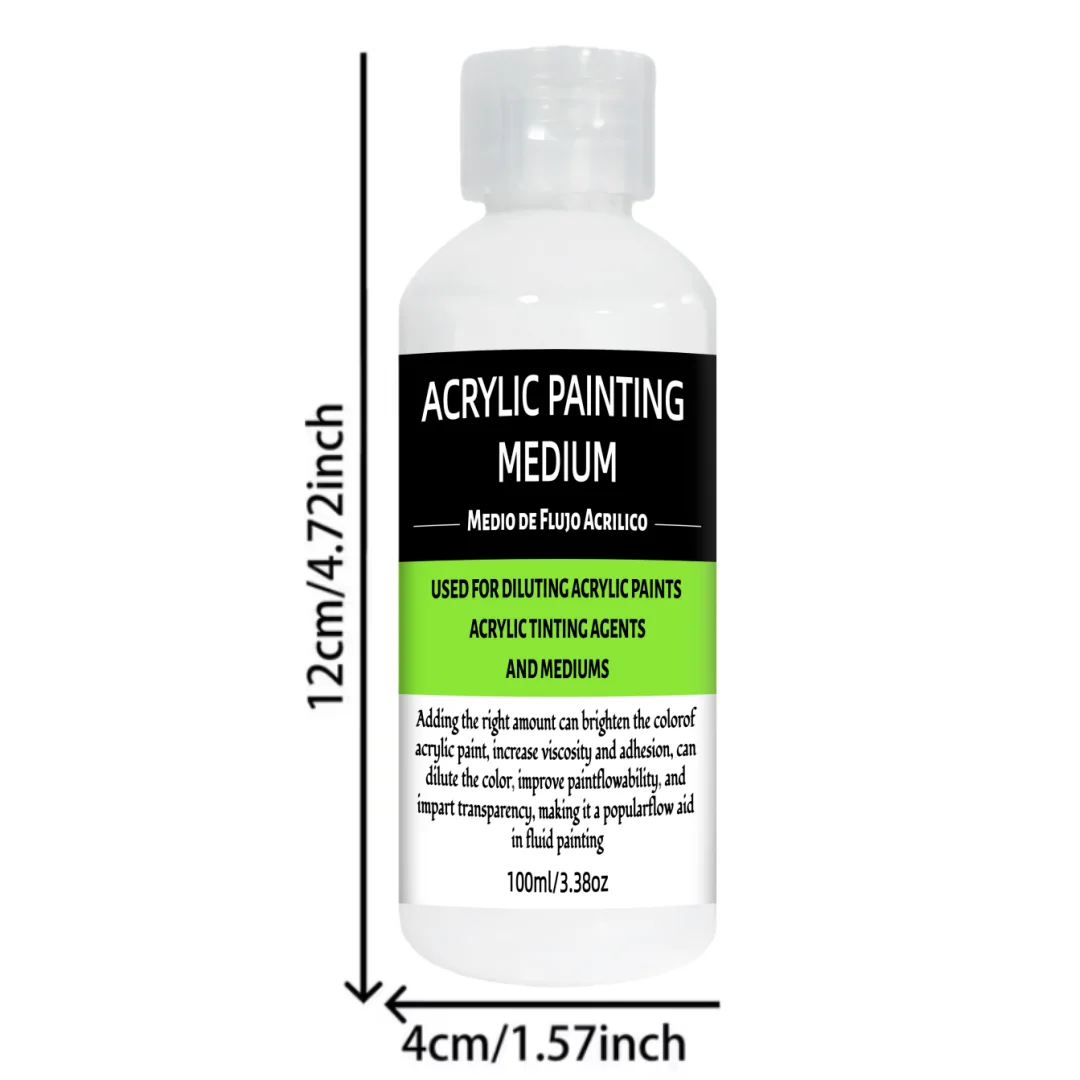 High-Flow Pigment Dilution & Paints ACRYLIC PAINTING MEDIUM Holiday Art Gift For Canvas Pouring
