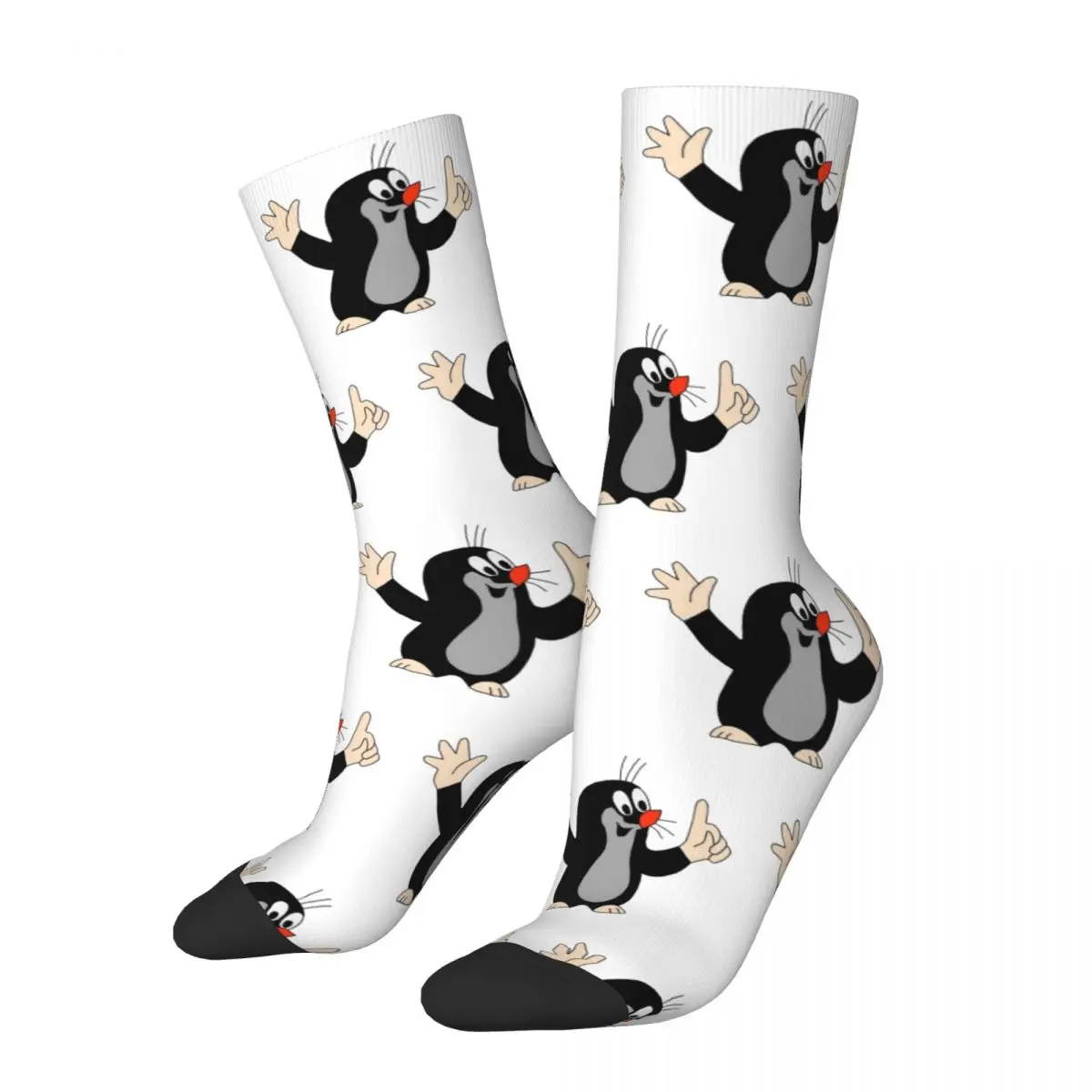 Happy Funny Men's Socks Harajuku Mole Krtek Little Maulwurf Cute Cartoon Sock Women's Socks Spring Summer Autumn Winter