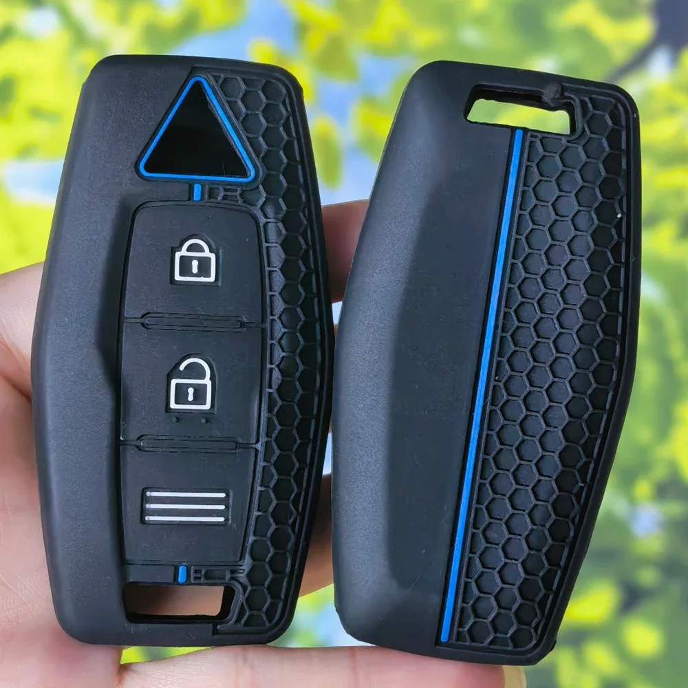 Ergonomic Grip Silicone Remote Key Case For Mitsubishi Outlander 2022 2023 2024 Anti‑Scratch Car Fob Holder Protection Shell