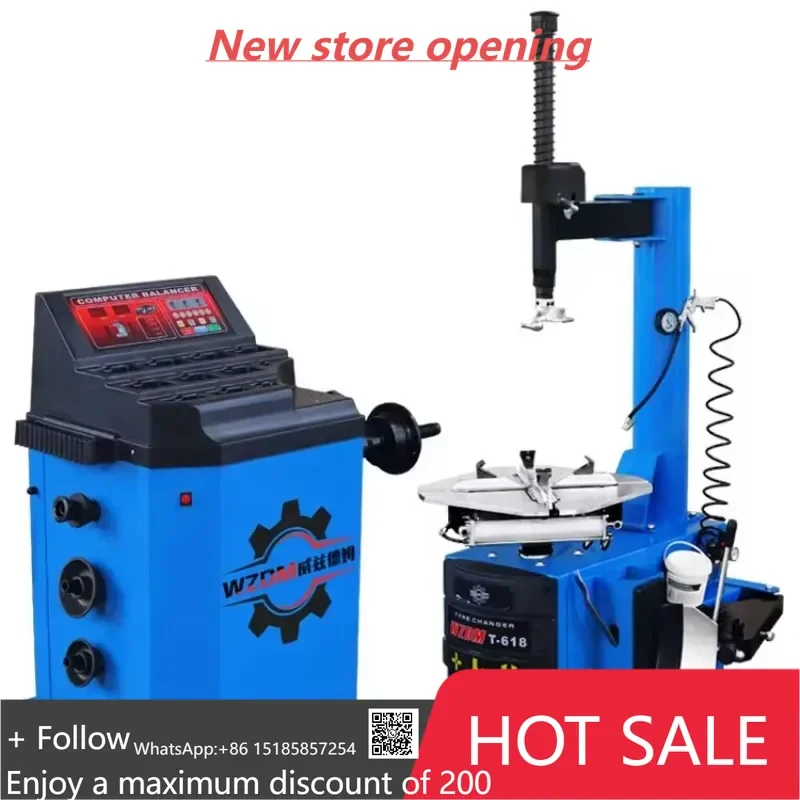 الصين تصنيع WZDM التلقائي مبدل الإطارات سيارة هوائية دليل الإطارات مبدل وموازن كومبو آلة سيارة الإطارات مبدل